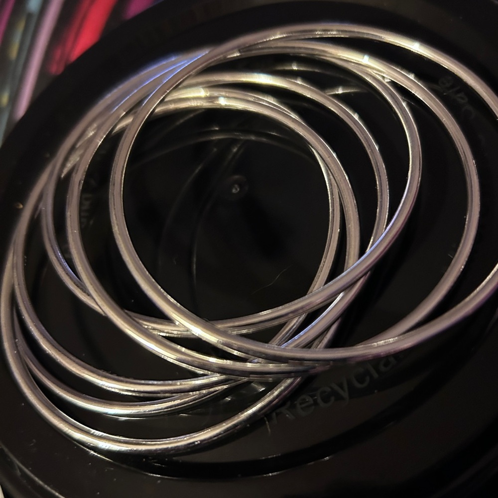 Bangle Silver Plated set of 6